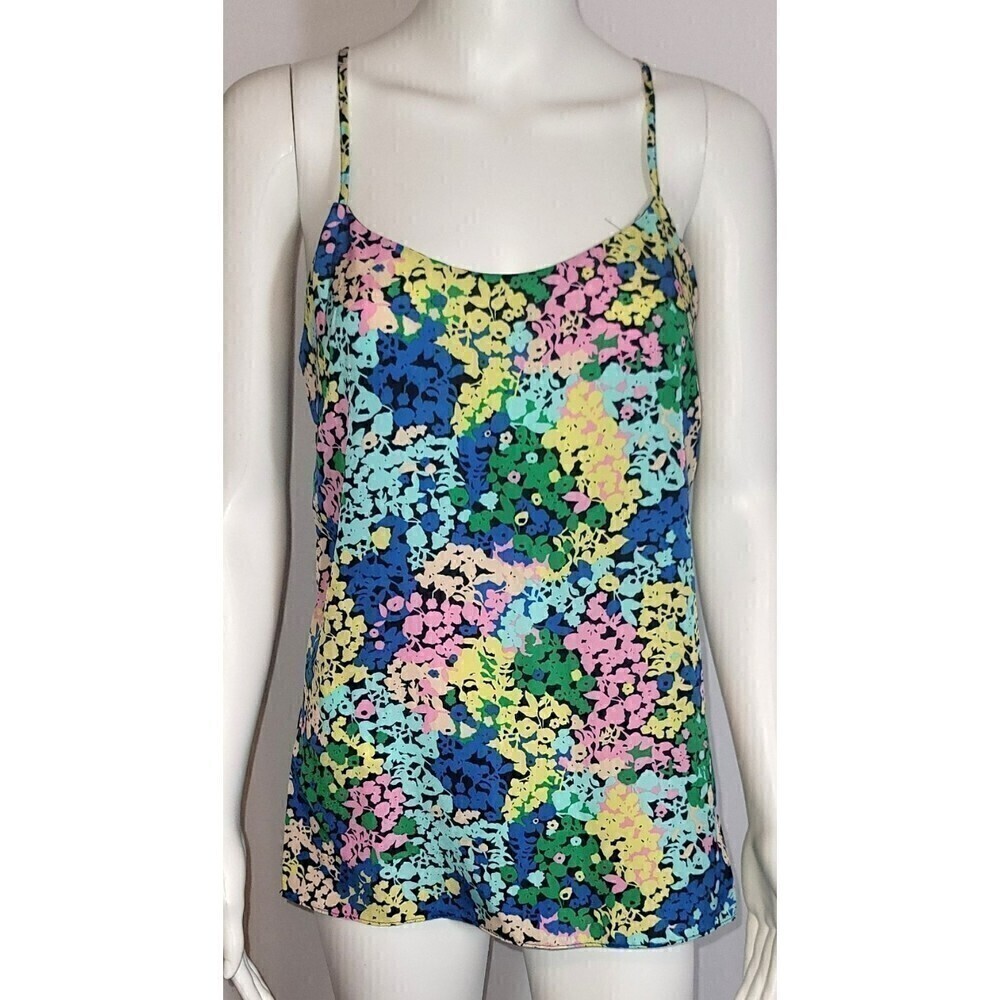 J. Crew Floral Racer Back Top - Size 2